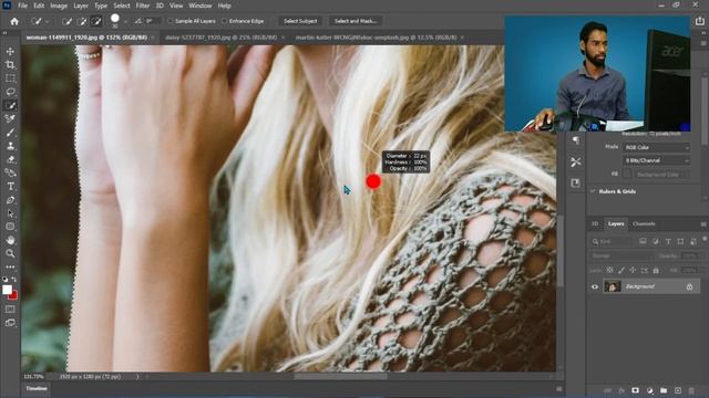 How to Use Magic Wand and Quick Selection in Photoshop CC Telugu| Photoshop CC Tutorial| Srikanth смотреть онлайн