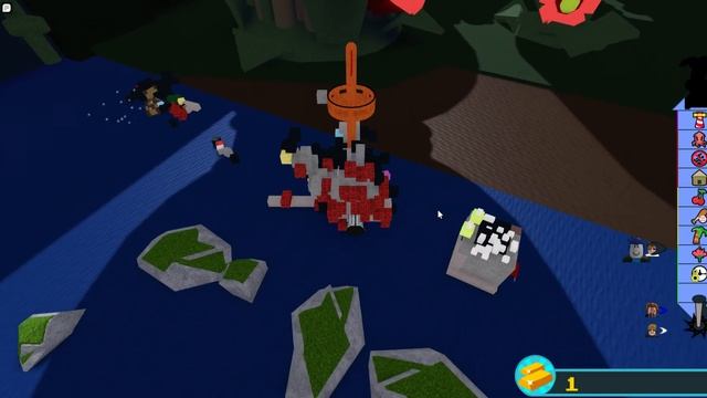 Roblox с другом играем в игру построй плот и найди сокровище смотреть онлайн
