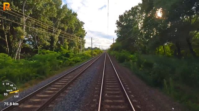 Cab ride Budapest Déli - Balatonszemes - Hungarian State Railways (MÁV) - train drivers view 4K смотреть онлайн