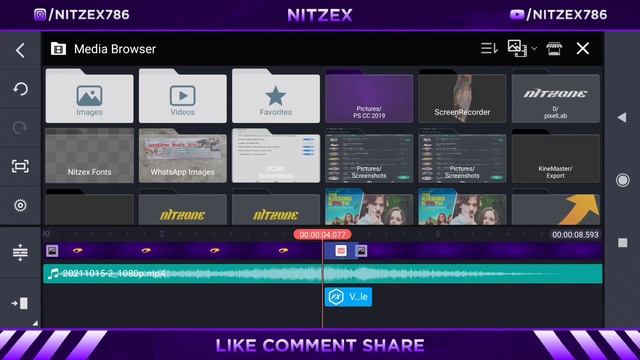 Create Glitch Gaming Intro On Kinemaster | Gaming Intro Tutorial On Android | By Nitzex смотреть онлайн