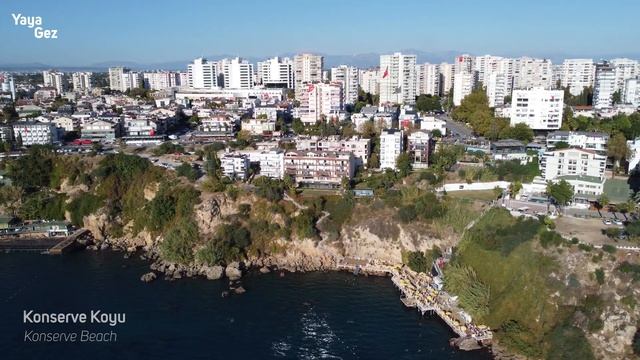 Antalya Lara Drone - Konserve Koyu - Konserve Halk Plajı - Fener - Lara Caddesi [4K] смотреть онлайн