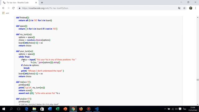 การอธิบาย Code Game Tic-Tac-Toe (XO) จาก Web Rosetta Code ด้วยภาษา Python смотреть онлайн