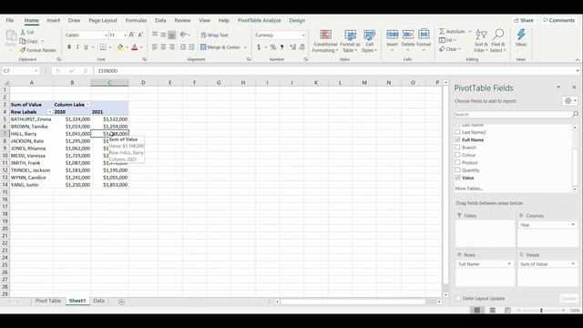 Excel Pivot Table Growth % calculated field & calculated items. Add calculations to pivot fields смотреть онлайн