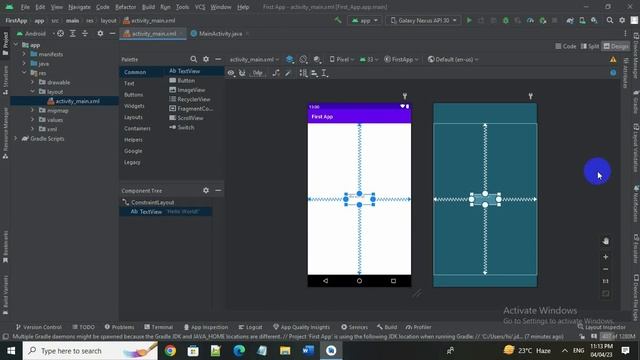 Create Your First Android App | Android App development | Android Tutorial смотреть онлайн