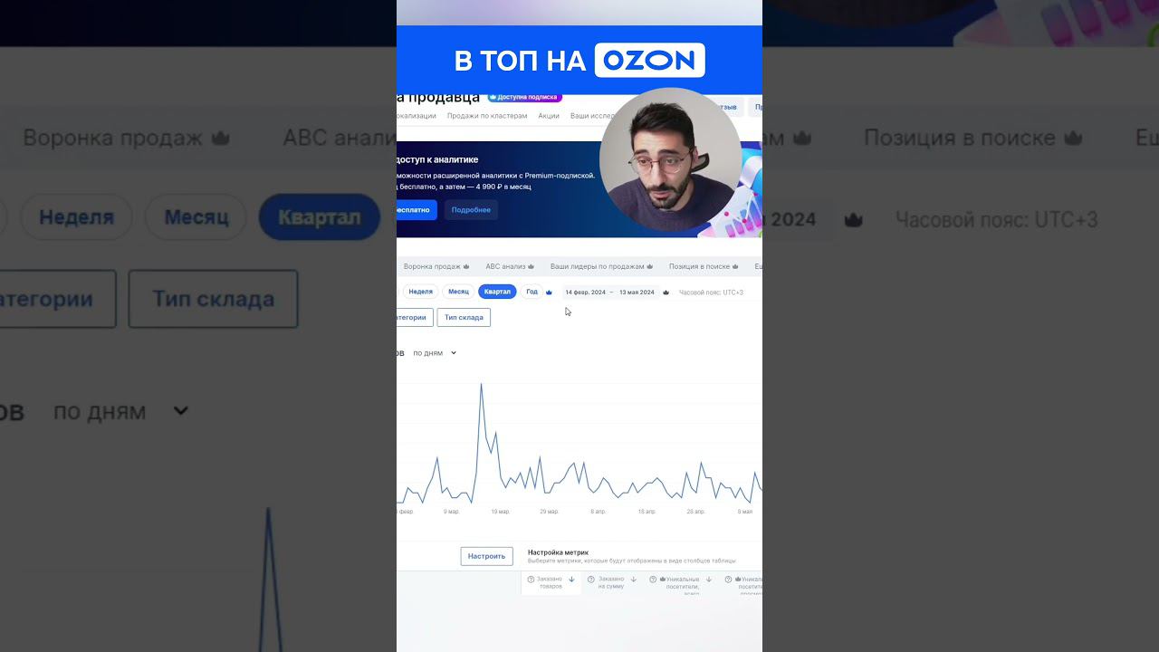 Лайфхак по Озону: как посмотреть продажи за год без подписки