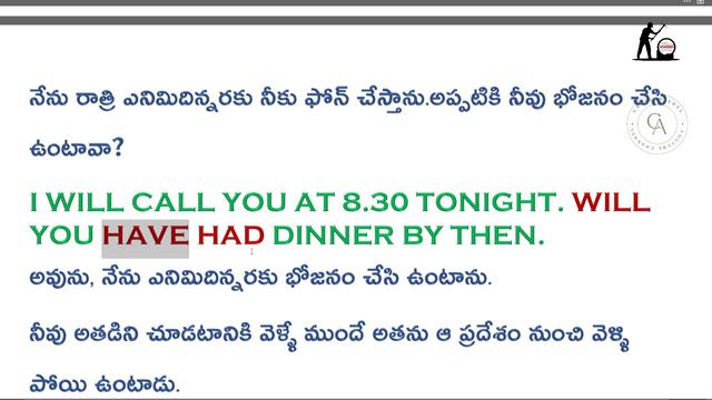 Future Perfect Tense with Examples | Spoken English in Telugu | English Grammar Practice смотреть онлайн