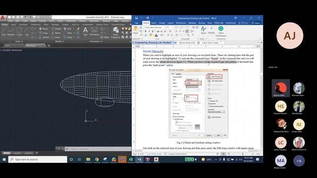 Engineering Drawing Lab3a on basic commands and drawings sketch in AutoCAD and Visio illustrations смотреть онлайн