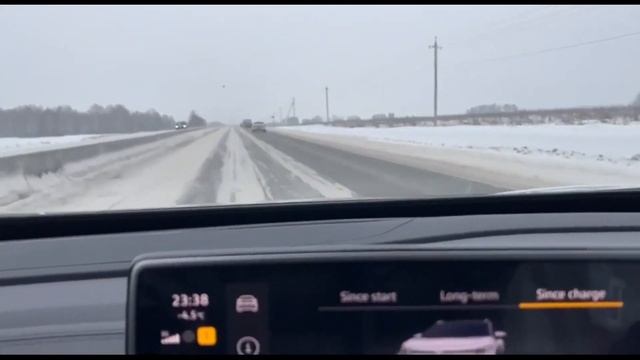 Запас хода Volkswagen ID.4 зимой смотреть онлайн