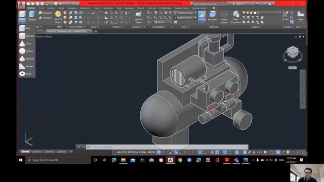 PRESENTATION PROJECT 3D MODEL AUTOCAD MOHDFAIZZUL B082010321 смотреть онлайн