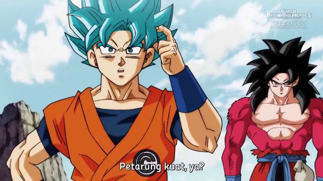Dragon Ball Heroes Ep 01 - Goku Super Saiyan Blue Vs Xeno Goku Super Saiyan 4 Sub Indo. смотреть онлайн