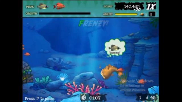 FEEDING FRENZY 1 FULL GAMEPLAY WALKTHROUGH смотреть онлайн