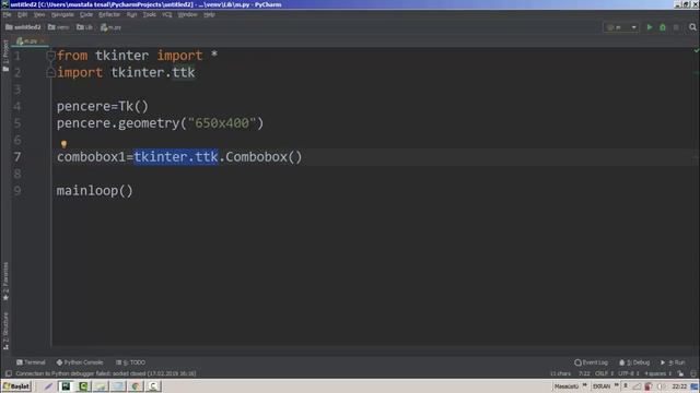 Pencereye Combobox ekleyelim Python Tkinter #32 смотреть онлайн