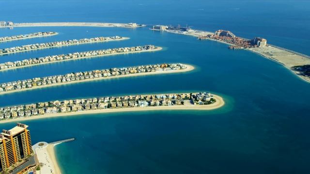 Palm Jumeirah Dubai by Drone 4k - Palm City Dubai Drone View - Dubai Drone Shots смотреть онлайн