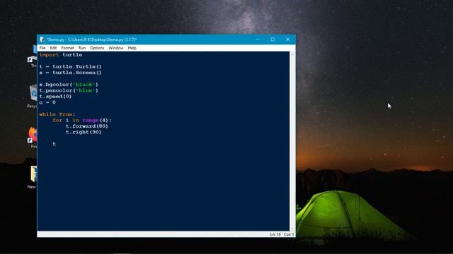 Let's Draw Design Circle with Python Turtle смотреть онлайн