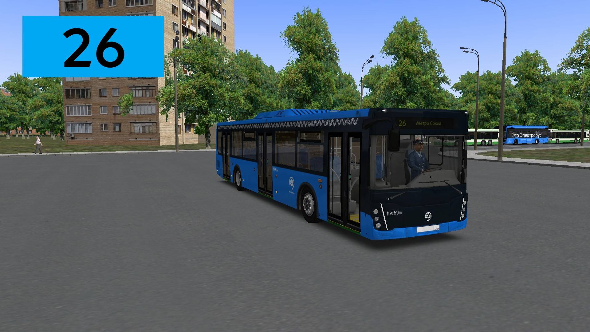 OMSI 2: Автобус №26 Метро Сокол - Живописная улица смотреть онлайн