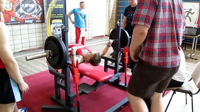Жим лежа - 95 кг. Открытый Чемпионат Киева и Киевской обл.UPA(07.06.14) смотреть онлайн