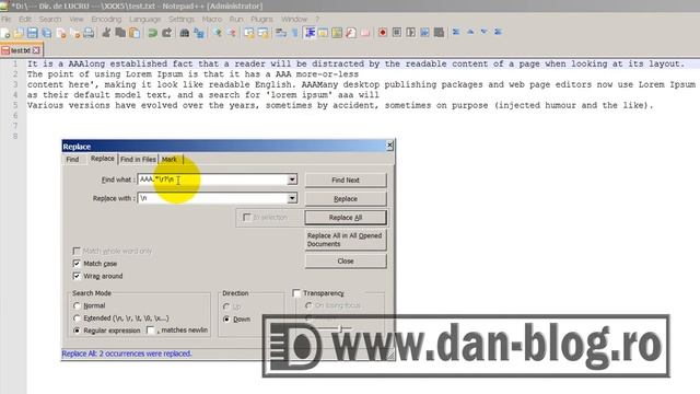 Notepad Plus Delete all text after specific keyword, from all rows смотреть онлайн