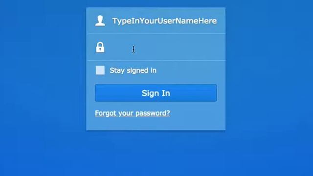 Synology - User Login смотреть онлайн