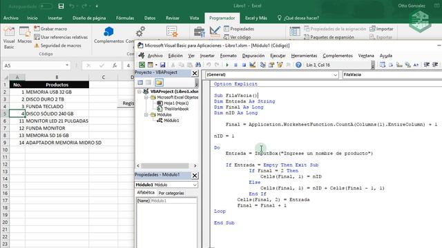 Recorrer Filas y Columnas Parte 10 | VBA Excel 2016 #106 смотреть онлайн