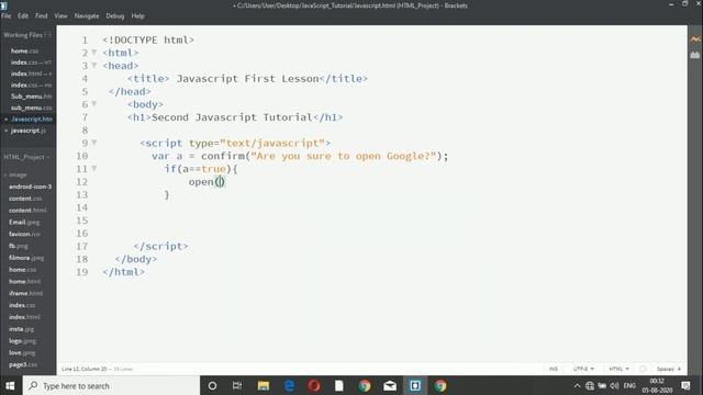 Raise Confirm Dialogue Box in Web Page (Hindi) || JavaScript Tutorial For Beginners in Hindi смотреть онлайн