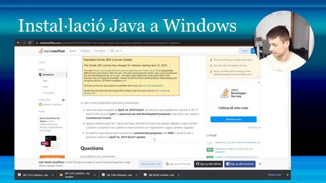 Instal·lació JAVA a WINDOWS + canvi de VERSIONS смотреть онлайн