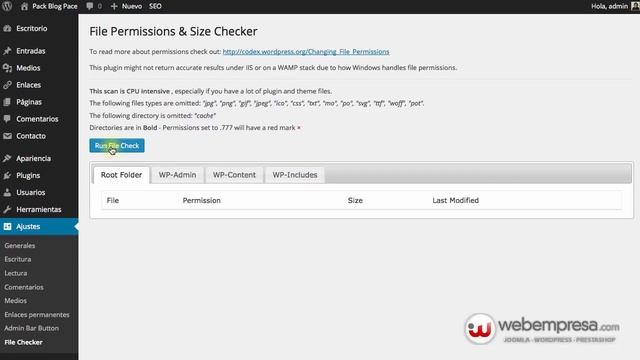 Verifica los permisos de tus archivos y carpetas de WordPress смотреть онлайн