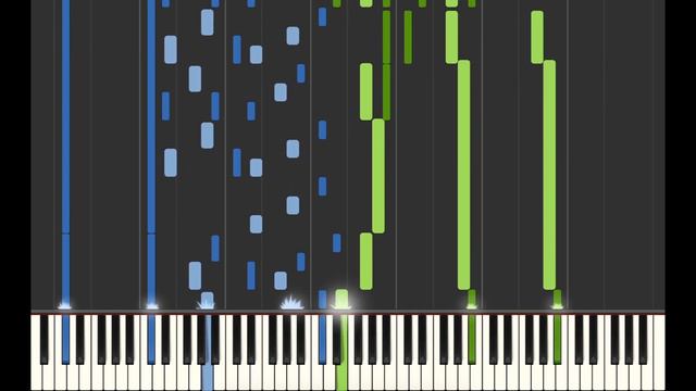 Jaws Theme by John Williams (piano duet synthesia) смотреть онлайн
