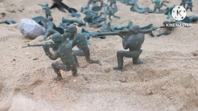 Army Men:Grey army bunkers assault (plastic army men stopmotion) смотреть онлайн