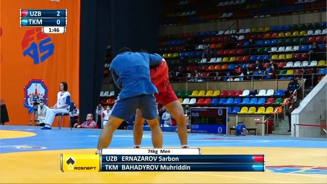 World SAMBO Cup Kharlampiev Memorial 2020. Day 2. Mat 1 смотреть онлайн