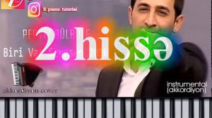 Perviz Bulbule Biri var sevesen notlari piano tutorial sintezator azeri korg pa 50 80 3x