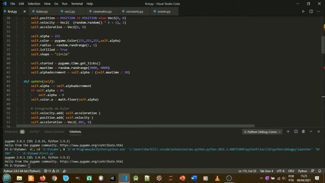 Pygame 1 - Neve (Snow effect) смотреть онлайн