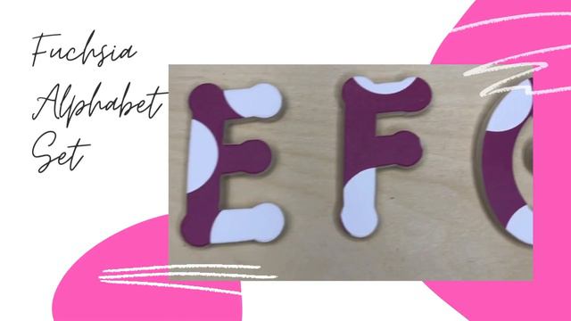 Fuchsia Alphabet Set смотреть онлайн