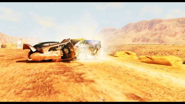 Burnside Pack Racing & Crashing On The Long Bumpy Desert Road - BeamNG Drive | CRASHHARD смотреть онлайн