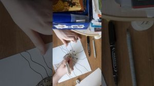 Рисуем  #космо девушку с пышной причёской! #рисуем #красиво #космос #радуга