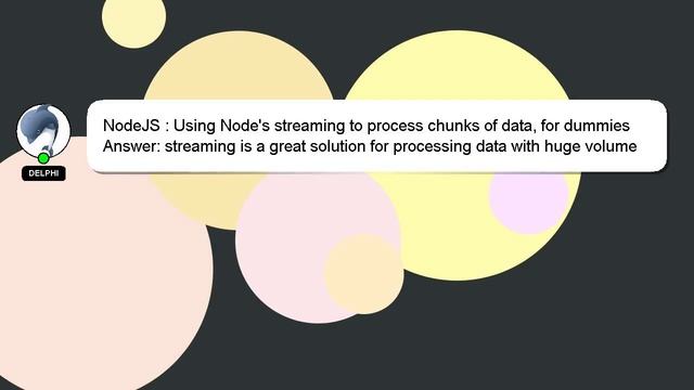 NodeJS : Using Node's streaming to process chunks of data, for dummies смотреть онлайн