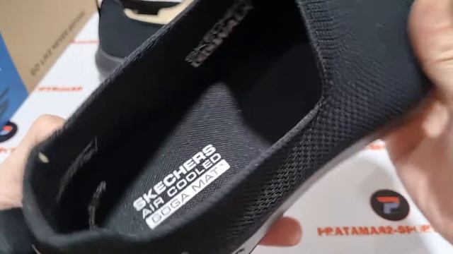 Unboxing & review on feet SKECHERS GO WALK MAX MODULATING ALL BLACK SLIP-ON SHOES (100% ORIGINAL) смотреть онлайн