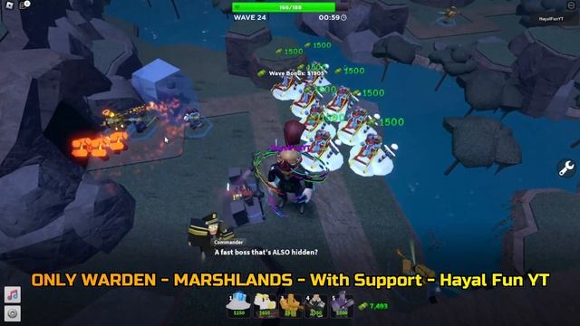 Only WARDEN Tds Challenge Roblox Tower Defense Simulator смотреть онлайн