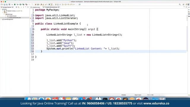 Linked List in Java | Data Structures Implementation | Java Tutorial | Edureka | Java Rewind - 3 смотреть онлайн