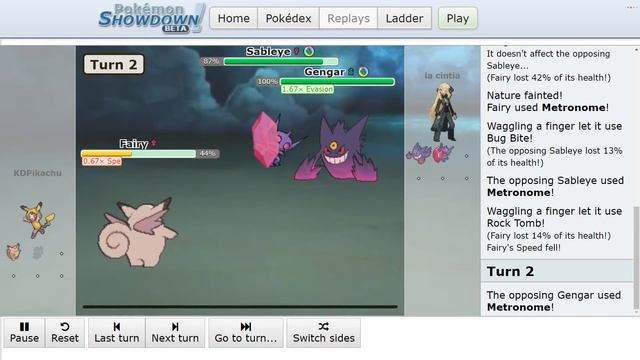 ProGaming - Pokemon Showdown, KDPikachu vs la cintia, [Gen 7] Metronome Battle (Sun Sep 15 2019) смотреть онлайн