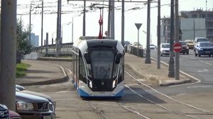 Видео подборка трамваев Tatra-t3 (МТТЧ), "Витязь-Москва 2" и "Львёнок" на северо-западе Москвы