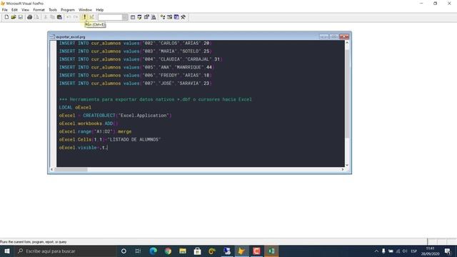 ? Exportar datos de Visual Foxpro a Microsoft Office Excel - Capítulo 03 - Final | VÍCTOR RAMOS смотреть онлайн
