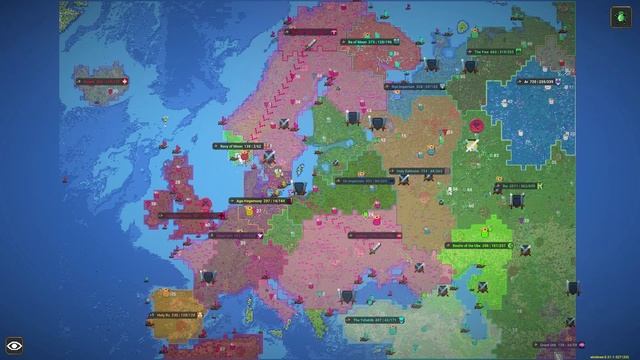 WorldBox Timelapse | 3000 years in Europe смотреть онлайн