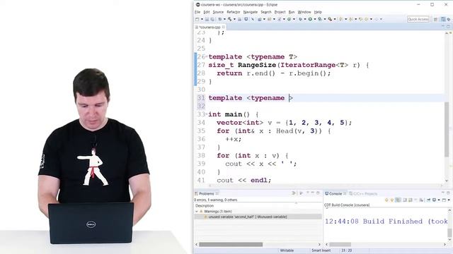 08 Вывод типов в шаблонах классов 1 смотреть онлайн
