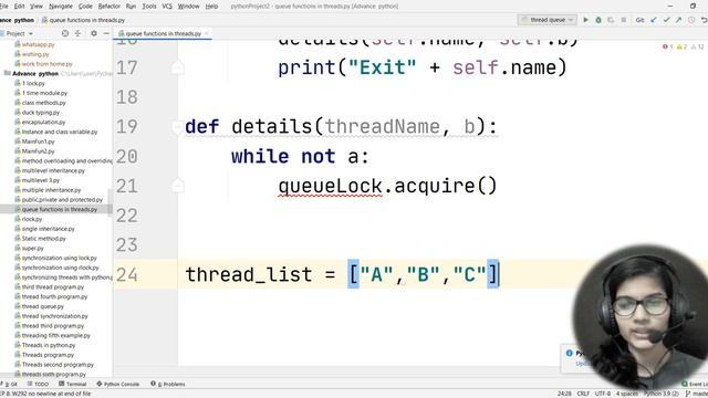 Advance python EP:31 thread using queue | object oriented programming смотреть онлайн