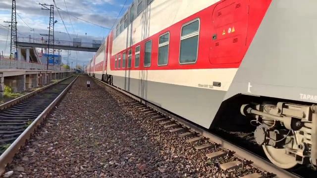 Поезд Москва-Брянск отправление со станции Балабаново. смотреть онлайн