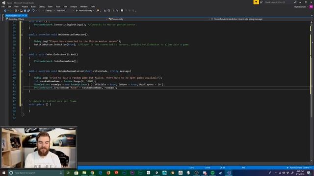 Create Multiplayer Rooms with Photon PUN 2 in Unity (Part 3) смотреть онлайн
