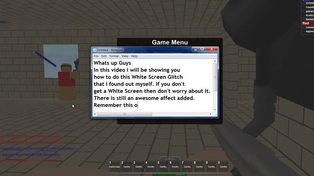 Roblox Paintball: How to do the 'White Screen' Glitch смотреть онлайн