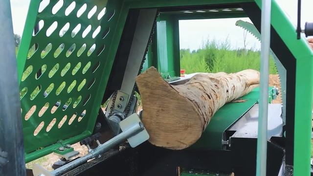 Firewood processor Harutac 20 ton wood processor.High efficiency, fast and easy to use！ смотреть онлайн