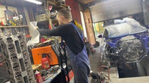 Сборка 1JZ GTE-Vvt установка Поршней-Установка головки блока цилиндров.