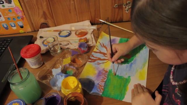 Рисунок на конкурс Весенняя капель / Spring drawing смотреть онлайн